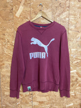 Vintage Y2K Puma logo burgundy muted dark red sweater size small